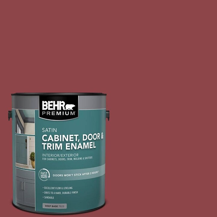 BEHR PREMIUM 1 gal. #MQ1-09 Haute Couture Satin Enamel Interior/Exterior Cabinet, Door & Trim Paint