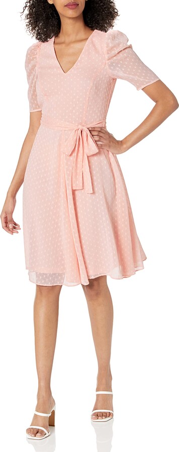 Tommy Hilfiger Pink V Neck Women's Dresses | ShopStyle