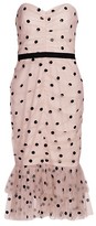 Thumbnail for your product : Marchesa Notte Strapless Polka Dot Dress