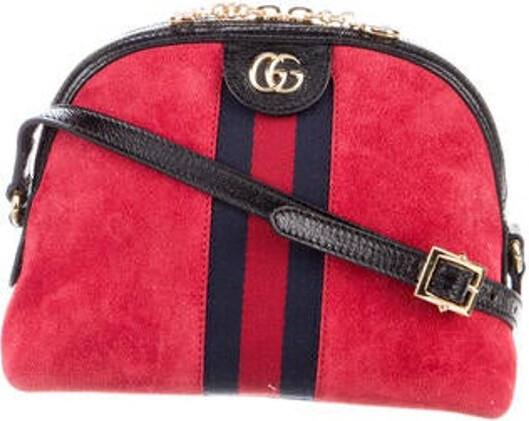 Gucci Suede Patent Web GG Small Ophidia Shoulder Bag - ShopStyle