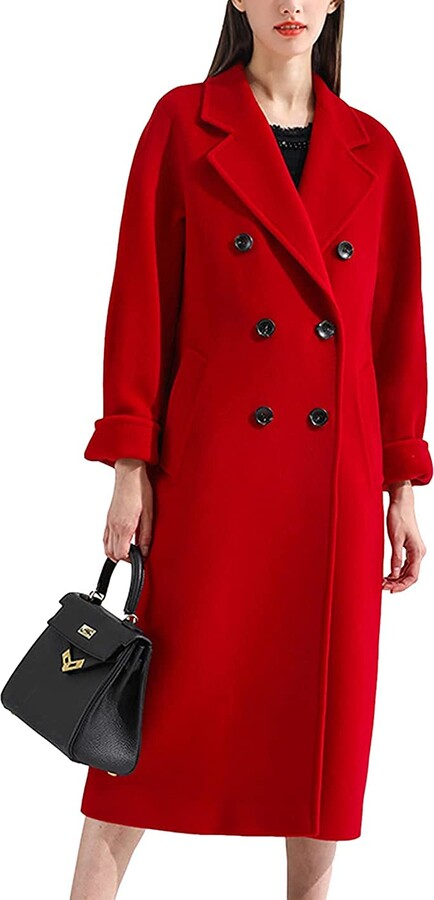 red wool jacket