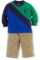 Thumbnail for your product : Ralph Lauren CHILDRENSWEAR Baby Boys Cotton Shirt & Pants Set