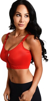 MACOM Signature Post Surgical Bra - Front Fastening - No Cup Size Needed -  Size Small (32) - Colour Red - ShopStyle