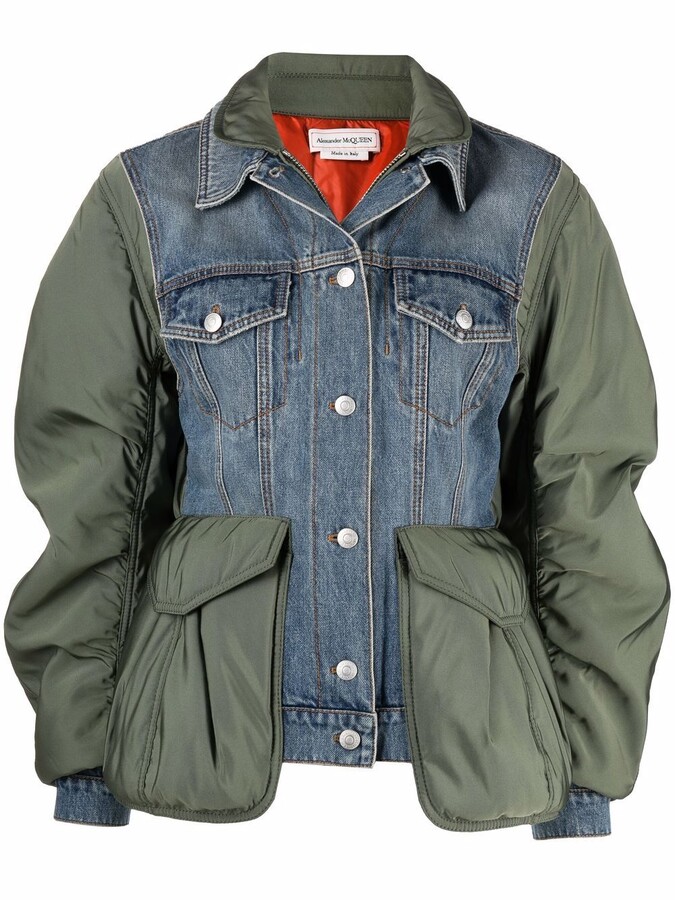 Color Block Denim Jacket | Shop The Largest Collection | ShopStyle