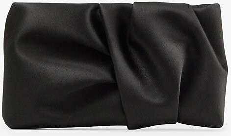 Jimmy Choo Womens Black Bonny Satin Clutch Bag 1Size
