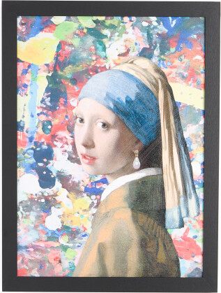 TJMAXX 18X24 Girl With Pearl Earring Textured Canvas Wall Art With Frame