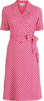 Thumbnail for your product : Ganni Checked Wrap Dress