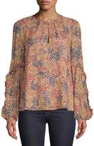 Thumbnail for your product : Joie Floral-Print Silk Top