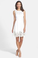 Thumbnail for your product : Betsey Johnson Cutout Stretch Fit & Flare Dress