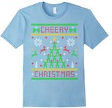 Thumbnail for your product : Men's Cheery Christmas Chearleader Cheering Ugly Christmas Sweater Large
