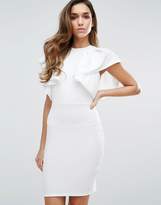 Thumbnail for your product : Club L High Neck Ruffle Detailed Dress