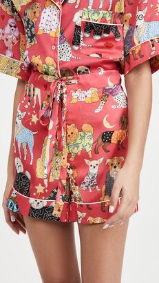 Karen Mabon Fashion Dogs Pink Short Pajama Set