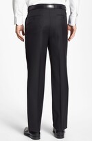 Thumbnail for your product : Santorelli Luxury Flat Front Wool Dress Pants