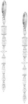 Thumbnail for your product : Adriana Orsini Rhodium-Plated & Cubic Zirconia Mixed-Shape Linear Drop Earrings