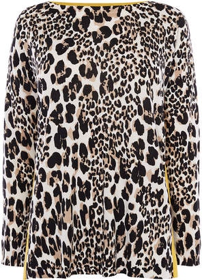 Karen Millen Cashmere Leopard Top
