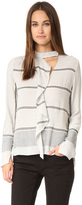 Thumbnail for your product : Derek Lam 10 Crosby Long Sleeve Ruffle Blouse