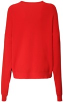 Thumbnail for your product : Givenchy Oversize Logo Wool Blend Knit Sweater