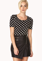 Thumbnail for your product : Forever 21 Darling Dots Crop Top