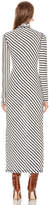 Thumbnail for your product : Loewe Stripe High Neck Jersey Dress in Navy & White | FWRD