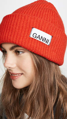 Ganni Knit Beanie Hat