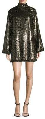 KENDALL + KYLIE Sequin Bell-Sleeve Mini Dress