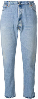 RE/DONE high rise cropped jeans