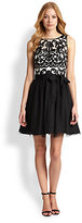 Thumbnail for your product : Aidan Mattox Laser-Cut Lace & Tulle Dress