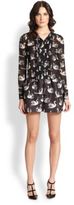 Thumbnail for your product : RED Valentino Swan-Print Short Jumpsuit