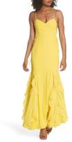 Thumbnail for your product : Fame & Partners Lara Lace-Up Georgette Gown