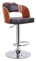 Thumbnail for your product : Baxton Studio Sitka Walnut and Black Modern Bar Stool
