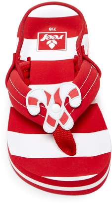 Reef Little Ahi Scents Candy Cane Flip-Flop (Baby, Toddler, & Little Kid)