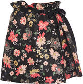 Thumbnail for your product : RED Valentino Pleated Floral-print Faille Mini Skirt
