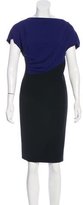 Thumbnail for your product : Escada Colorblock Knee-Length Dress
