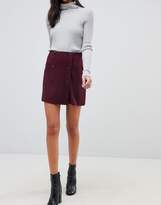 Thumbnail for your product : ASOS Design Double Breasted Ponte A-Line Mini Skirt