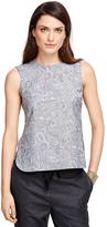 Thumbnail for your product : Brooks Brothers Cotton Sleeveless Printed Shirt