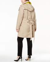 Thumbnail for your product : Vince Camuto Plus Size Asymmetrical Belted Trench Coat
