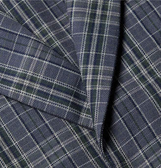 Hanro Fynn Checked Cotton-Flannel Robe