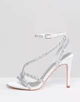 Thumbnail for your product : ASOS Design DESIGN Hypnotic Bridal Embellished Heeled Sandals