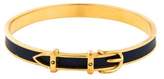 Thumbnail for your product : HermÃ ̈s Vintage Leather Buckle Bangle yellow HermÃ ̈s Vintage Leather Buckle Bangle