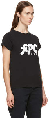 A.P.C. Black U.S. Carol T-Shirt