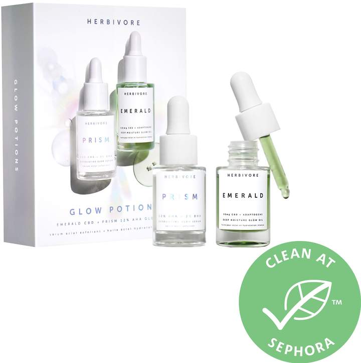 Herbivore - Glow Potions Emerald CBD + Prism 12% AHA Glow Duo