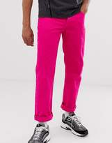 Thumbnail for your product : ASOS Design DESIGN original fit jeans in bright pink