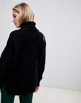 Thumbnail for your product : Missguided roll neck step hem jumper