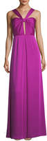 Thumbnail for your product : Jill Stuart Jill Halter Keyhole Sleeveless Satin Evening Gown