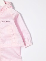 Thumbnail for your product : Givenchy Kids Logo Zipped Hooded Coat