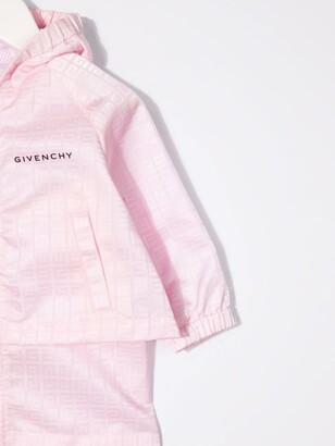 Givenchy Kids Logo Zipped Hooded Coat