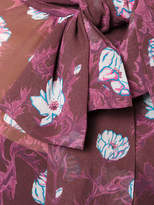 Thumbnail for your product : Carven pussy bow floral blouse
