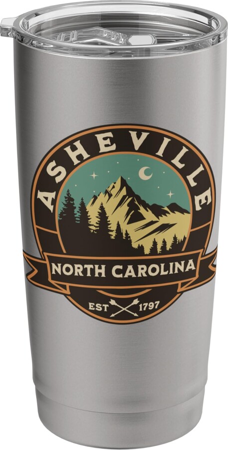 Asheville North Carolina USA Outdoor Vintage Asheville Stainless Steel Insulated Tumbler