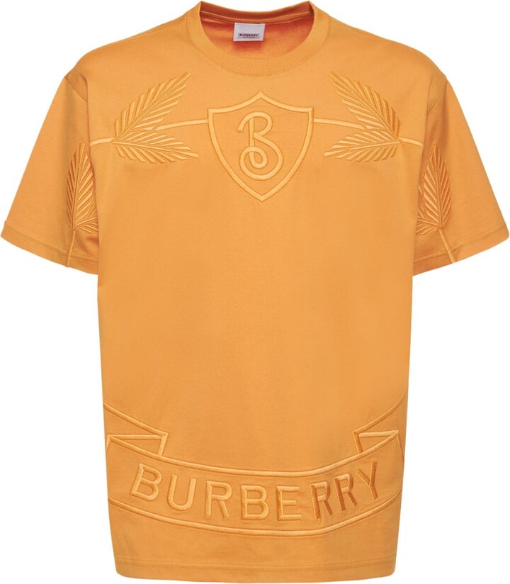 Burberry Men's Orange T-shirts | ShopStyle