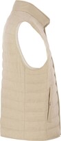 Thumbnail for your product : Brunello Cucinelli Lightweight Sleeveless Down Jacket In Linen And Wool Canvas